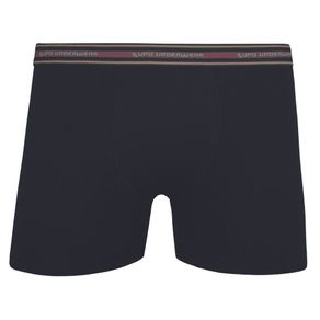 Cueca Masculina de Algodão Boxer Lupo - Preto Preto - P