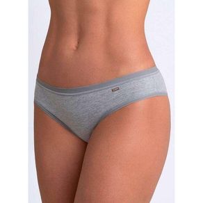 Loba Calcinha Feminina Algodão Biquíni Clássica - Cinza Cinza - P