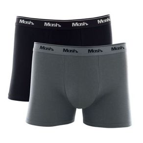 Kit 2 Cuecas Boxer Cotton Mash 110 Cinza Cinza - P
