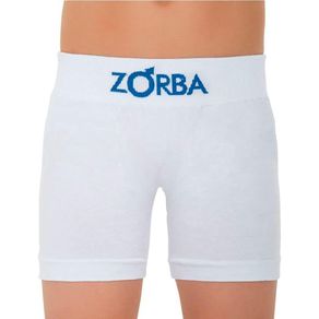 Cueca Boxer Zorba Infantil Sem Costura Branco - Un Branco - P