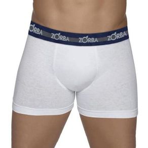 Cueca Boxer Zorba Algodão Branco - Un Branco - P