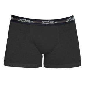 Cueca Boxer Zorba Algodão Preto - Un Petro - P