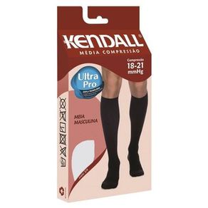 Meia 3/4 Kendall Masculina Media Compressão Branco Branco - M