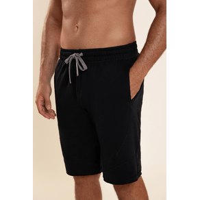 Bermuda Lupo Masculino AM Moletom Preto Un Preto - M