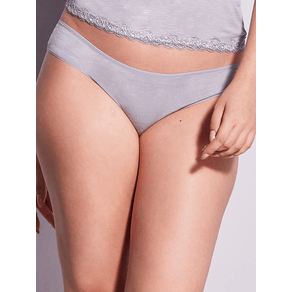 Calcinha Biquini Hope em Modal 3536 Cinza Un Cinza - P