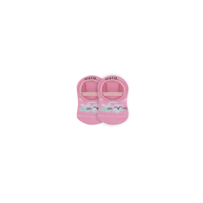 Meia Sapatilha Trifil Infantil RN Algodão Desenhado Rosa - 13 a 15 Rosa - 13/15