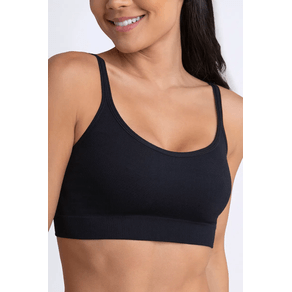 Sutiã Loba AF Power Basico Sem Costura 41018 Preto Un Preto - P/40