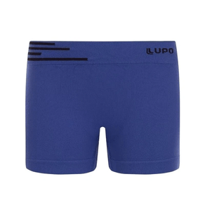 Cueca Boxer Lupo Infantil Microfibra Sem costura 132 Azul Un Azul - G