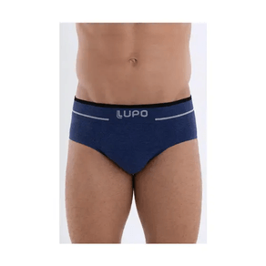 Cueca Slip Lupo Microfibra 624 Azul Un Azul - P