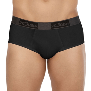 Cueca Slip Zorba Algodão Preto - Un Preto - P