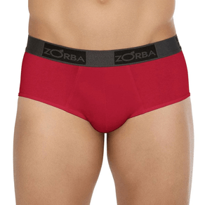 Cueca Slip Zorba Algodäo Carmin - Un Carmin - P