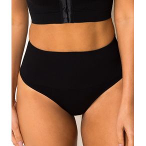 Calcinha Trifil Fio Dental Modeladora Cintura Alta 2434 Preto Un Preto - P