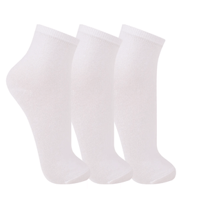 Kit 3 Pares Meias Trifil Cano Médio Algodão Feminino Basica Branco Branco - Unico