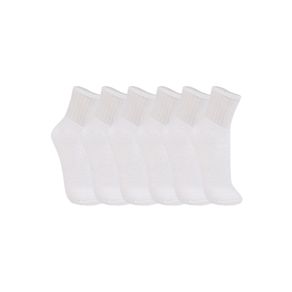 Kit 6 Pares Meias Trifil Algodão AU Atoalhada Esportiva 8720 Branco Branco - 31/34