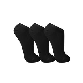 Kit 3 pares Meias Trifil Sapatilha Algodão Cano Invisível Esportiva 7064 Preto Preto - 35/38