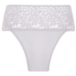 Calcinha Trifil Tanga Renda Com Costura 5917 Branco Un Branco - M