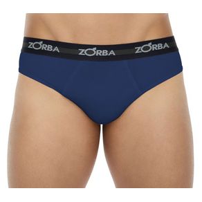 Cueca Slip Zorba Algodão Azul - Un Azul - P