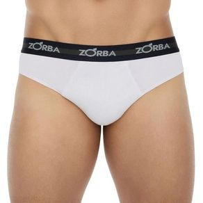 Cueca Slip Zorba Algodão Branco - Un Branco - P
