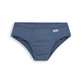 Cueca Slip Infantil Lupo Algodão 141 Azul Jeans Un Azul Jeans - P