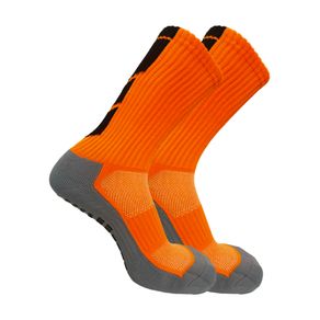 Meião Esportivo Antiderrapante Cano Alto Laranja Fluorescente Un Laranja Fluorescente - 40/46
