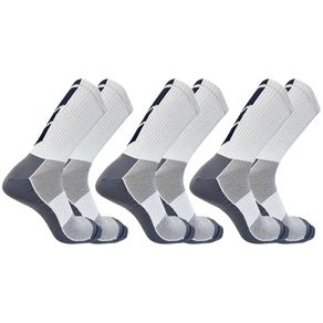 Kit 3 Meias Up Ciclismo Cano Longo Microfibra Masculina Branco - 39/44 Branco - 39/44