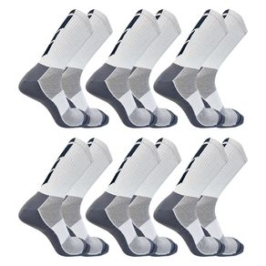 Kit 6 Meias Up Ciclismo Cano Longo Microfibra Masculina Branco - 39/44 Branco - 39/44