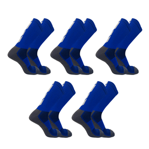 Kit 5 Meias Up Ciclismo Cano Longo Microfibra Azul Royal - 39/44 Azul Royal - 39/44