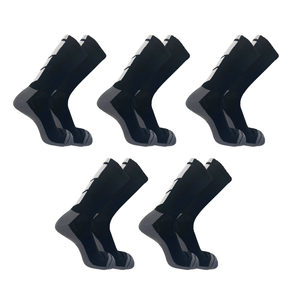Kit 5 Meias Up Ciclismo Cano Longo Microfibra Preto - 39/44 Preto - 39/44
