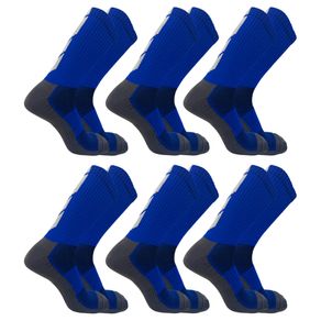 Kit 6 Meias Up Ciclismo Cano Longo Microfibra Masculina Azul Royal - 39/44 Azul Royal - 39/44