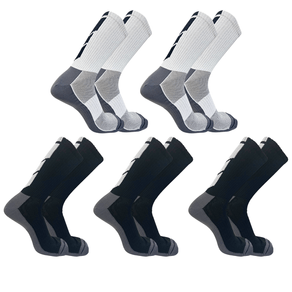 Kit 5 Meias Up Ciclismo Cano Longo Microfibra Preto e Branco - 39/44 Preto e Branco - 39/44