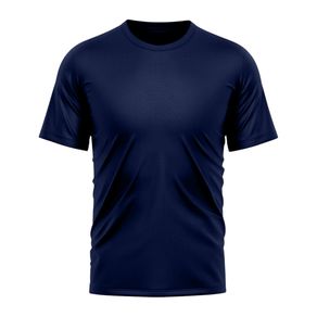 Camiseta Dry Fit Masculina Básica Azul Marinho Azul Marinho - P