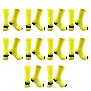 Kit 10 Pares Meias Esportivas Caminhada Corrida Amarelo 39/44 Amarelo - 39/44