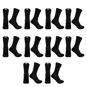 Kit 10 Pares Meias Esportivas Caminhada Corrida Preto 39/44 Preto - 39/44