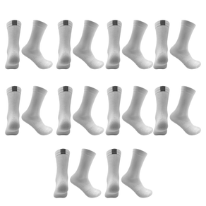 Kit 10 Pares Meias Esportivas Caminhada Corrida Branco 39/44 Branco - 39/44
