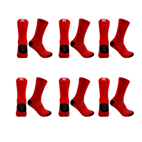 Kit 6 Pares Meias Esportivas Caminhada Corrida Vermelho 39/44 Vermelho - 39/44
