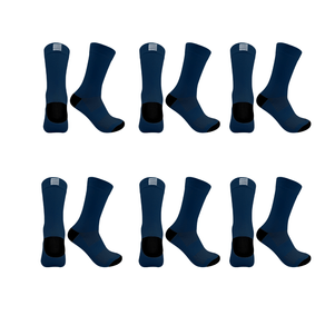 Kit 6 Pares Meias Esportivas Caminhada Corrida Azul Marinho 39/44 Azul Marinho - 39/44