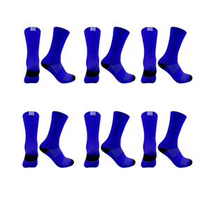 Kit 6 Pares Meias Esportivas Caminhada Corrida Azul Royal 39/44 Azul Royal - 39/44