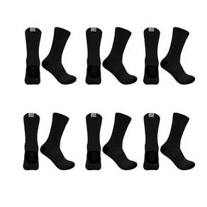 Kit 6 Pares Meias Esportivas Caminhada Corrida Preto 39/44 Preto - 39/44