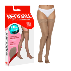 Meia 7/8 Kendall Media Compressão Mel Mel - P