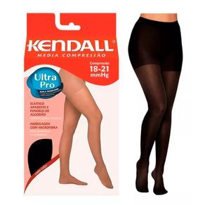 Meia Calça Kendall Media Compressão Preto Preto - P