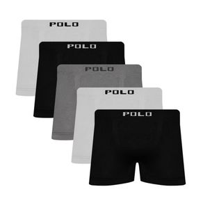 Kit 5 Cuecas Boxer Polo Star Microfibra Sortido Sortido - P