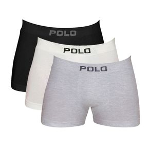 Kit 3 Cuecas Boxer Polo Star Algodão Sortido Sortido - P