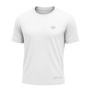 Camiseta Dry Fit Rei do Esporte Masculina Academia Treino Branco Un Branco - P