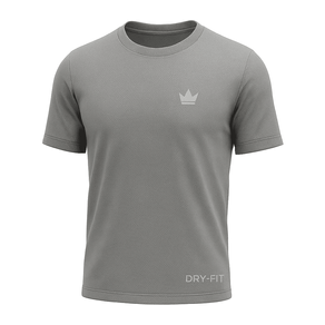 Camiseta Dry Fit Rei do Esporte Masculina Academia Treino Cinza Un Cinza - P