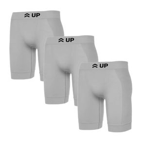 Kit 3 Bermudas Térmica Up Segunda Pele Cinza Cinza - P