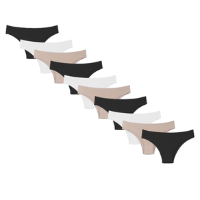 Kit 10 Calcinhas Algodão Tanga Sortida Conforto A10 Sortido - P